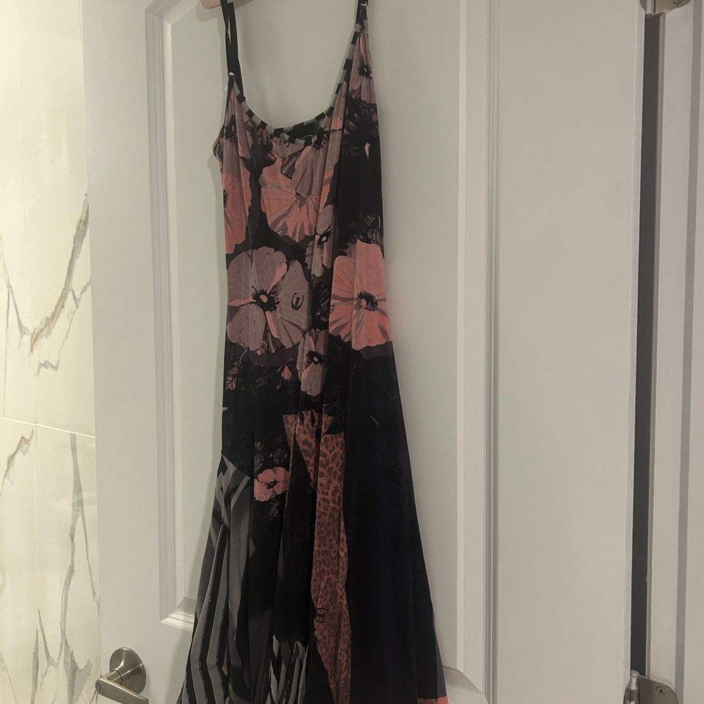 Just cavalli Black and Pink Women's Dress